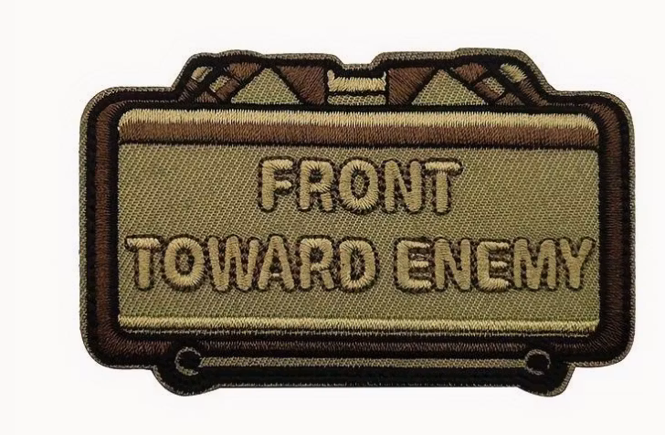 Front toward enemy - Patch - Grön