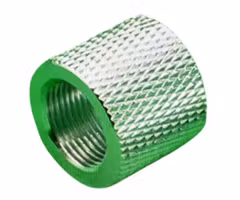 Barrels End - Aluminum 1/2x28 Threaded Protector Nut - Silver