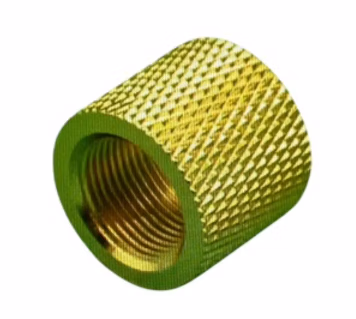 Barrels End - Aluminum 1/2x28 Threaded Protector Nut - Guld
