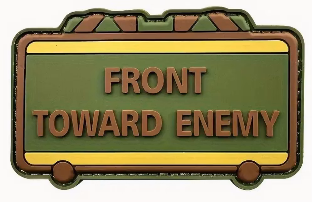 Front toward enemy - Pvc - Grön/brun - Patch