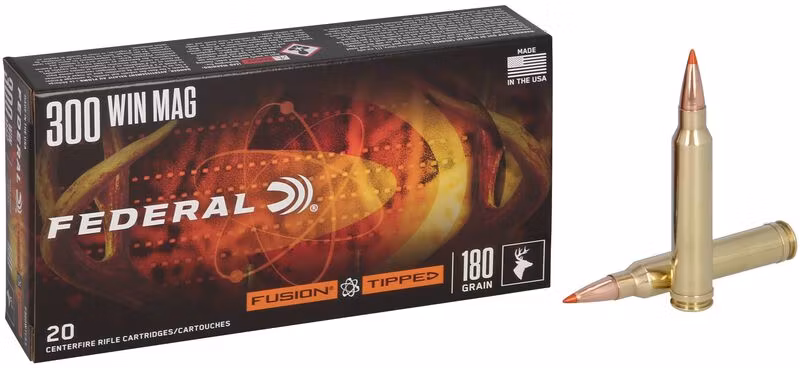 Federal - Fusion Tipped Ammo - .300 Win Mag - 180gr - 20/Box