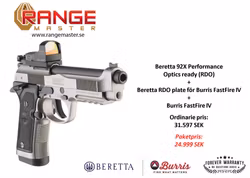 Beretta 92X Performance + plate + Burris FastFire IV