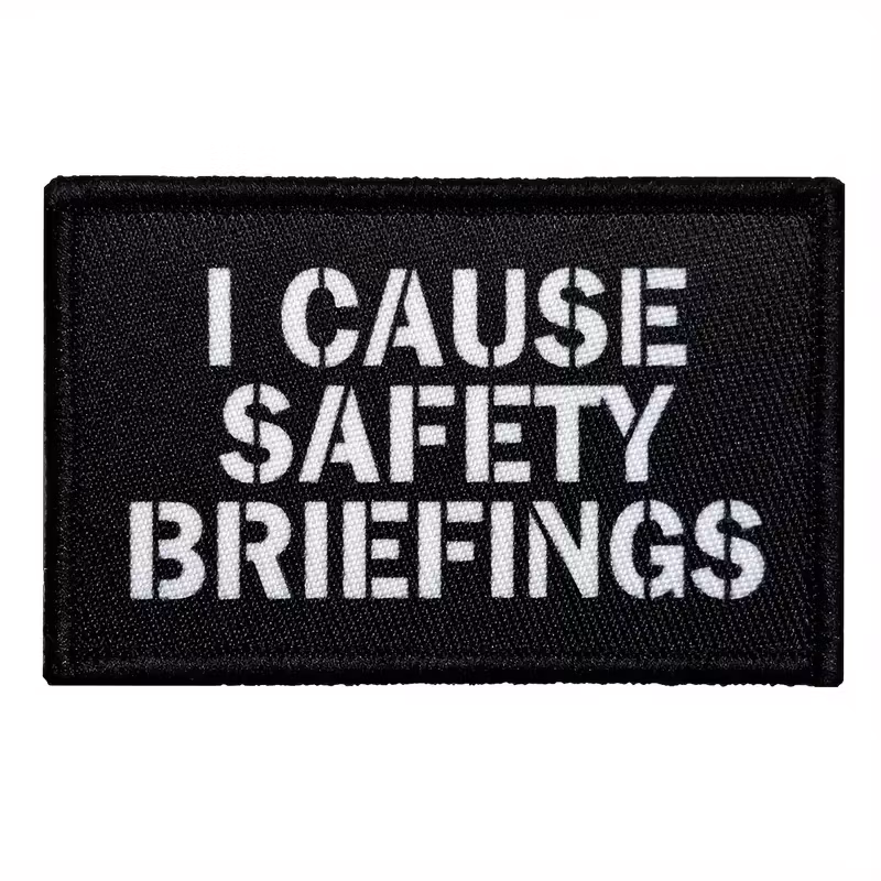 I cause safety briefings - Svart - Patch