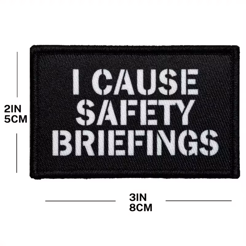 I cause safety briefings - Svart - Patch