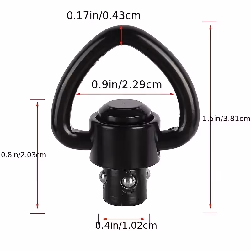 Snabbkopplings-D-Sling Swivels - QD - Steel