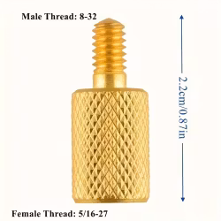 Gängadapter 5/16-27 till 8-32