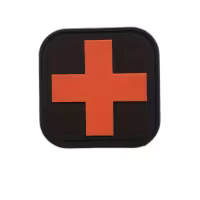 Första Hjälpen - Svart - PVC - Patch