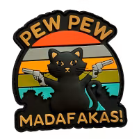 Pew Pew Madafakas - Svart - Patch