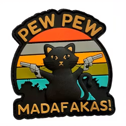 Pew Pew Madafakas - Svart - Patch