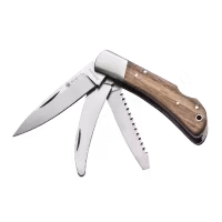 Beretta - Duiker Three Blade Knife - Brown & Orange