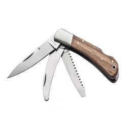 Beretta - Duiker Three Blade Knife - Brown & Orange