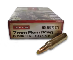 Norma - 7mm Rem Mag - Plastic Point - 11gr/170g - 20/ask