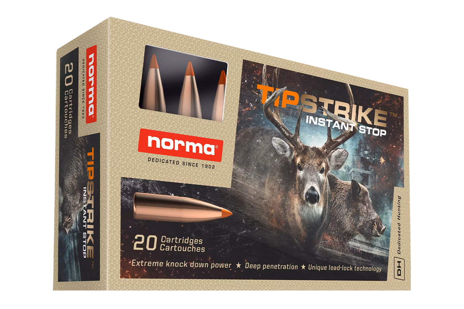 Norma - 7x65 - Tipstrike - 10,4gr/160g - 20/ask