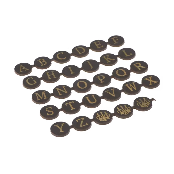 Beretta - Kit Of Leather Letters - Brown