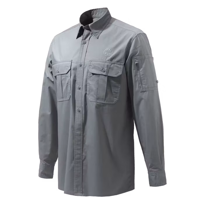 Beretta - Mortirolo Shirt long sleeve - Smoked Pearl