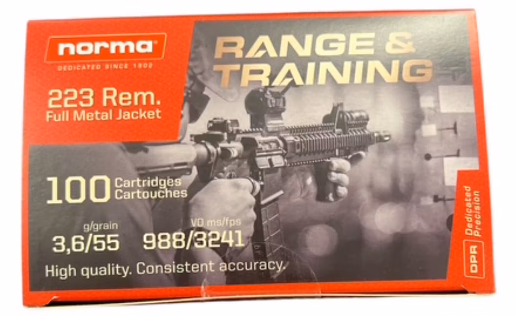Norma -  .223 Rem - Range Training - 3,6g/55gr - 100/ask