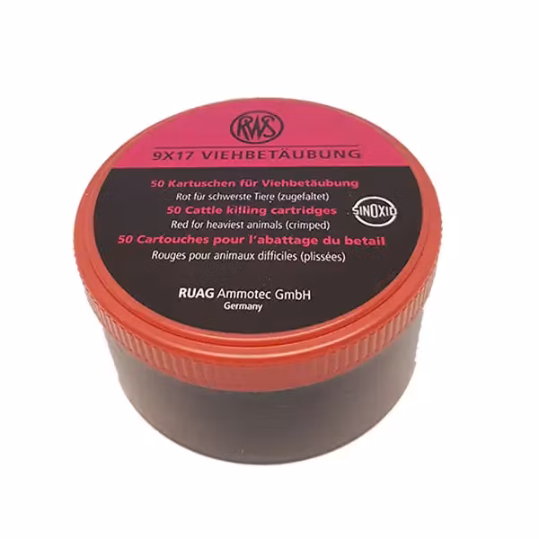 RWS -  Slaktpatron - 9x17 - Rött - 50st