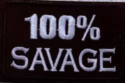 100% Savage - Svart - Patch