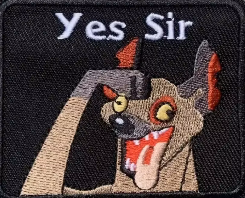 Yes Sir - Svart - Patch