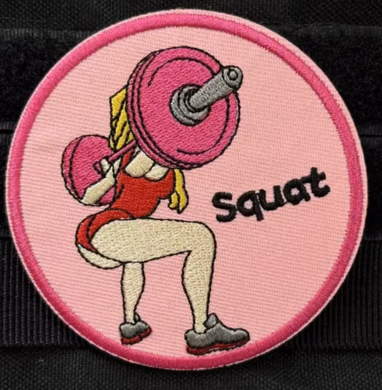 Squat - Rund - Rosa - Patch