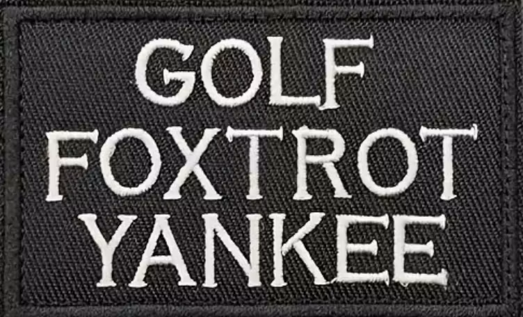 Golf Foxtrot Yankee - Patch