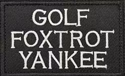 Golf Foxtrot Yankee - Patch