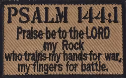 Psalm 144:1 - Brun - Patch