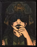 Taktisk tjej i hjälm - Patch