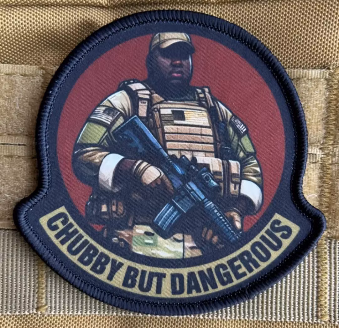 Chubby but Dangerous - Svart - Patch
