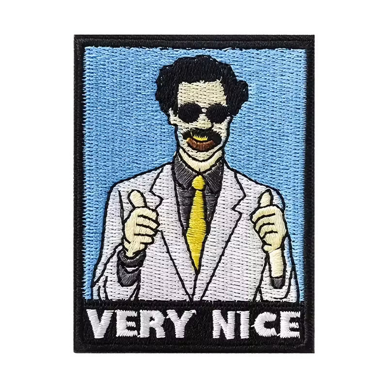Borat - Very nice - Blå - Patch