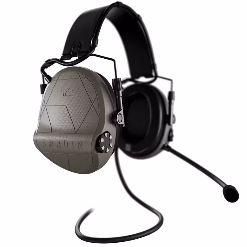 Sordin - Supreme T2 CC Tan Headband Leather Memory Foam