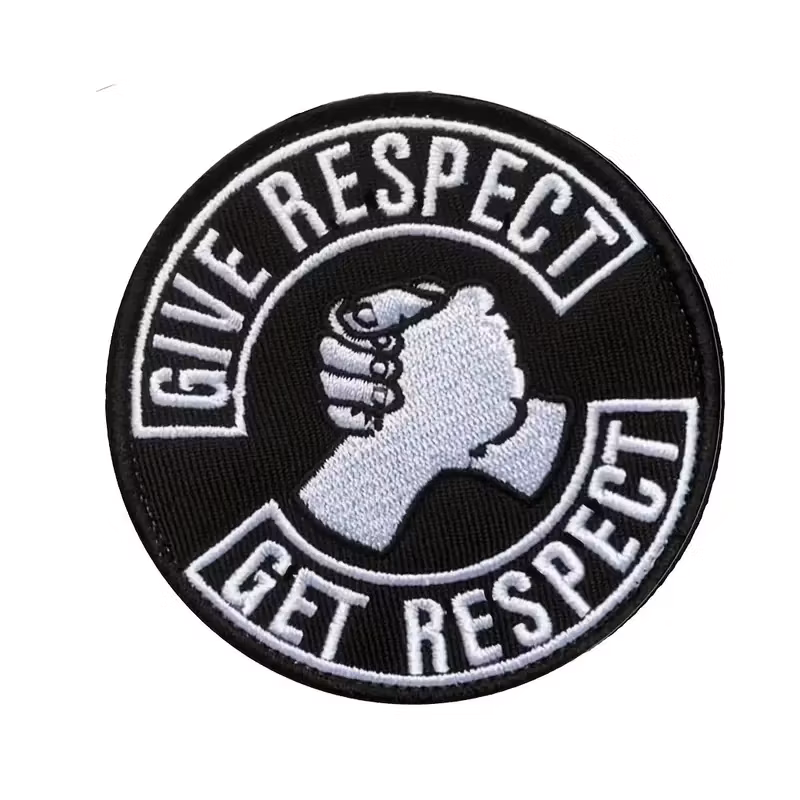 Give Respect - Get Respect - Rund - Patch