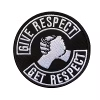 Give Respect - Get Respect - Rund - Patch