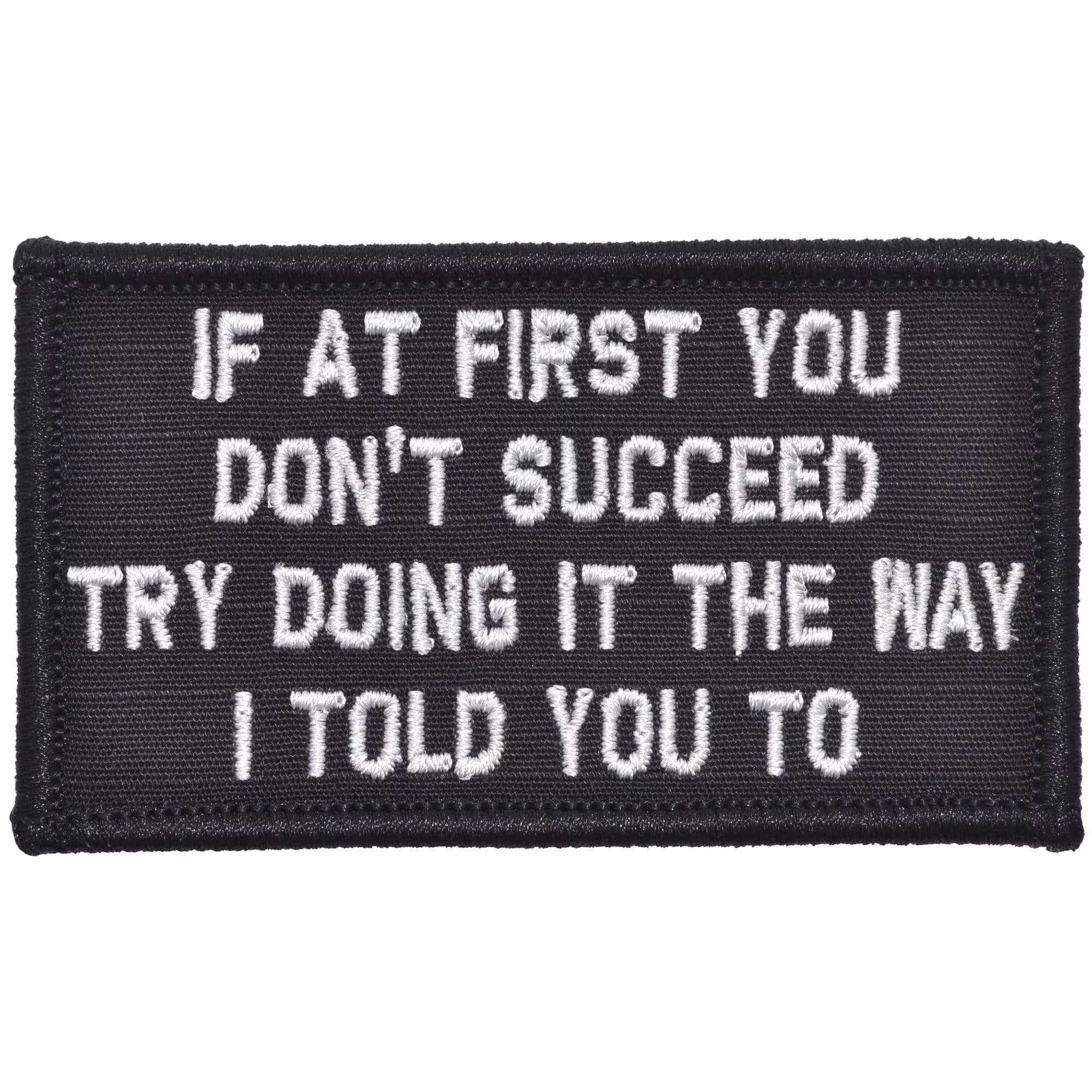 If you dont succeed try doing it the way i told you to - Patch