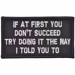 If you dont succeed try doing it the way i told you to - Patch