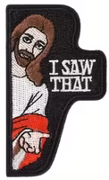 Jesus - I saw that - Vit klädsel - Patch