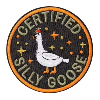 Certified silly goose - Rund - Patch