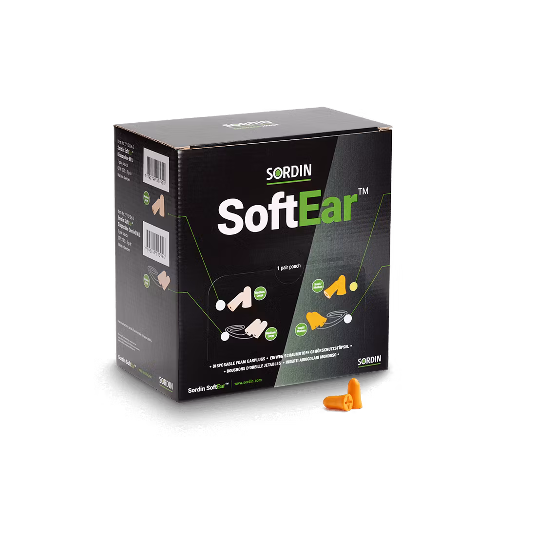 Sordin - SoftEar Disposable Orange (S/M) 200x1p