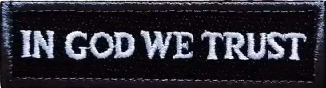 In god we trust - Patch