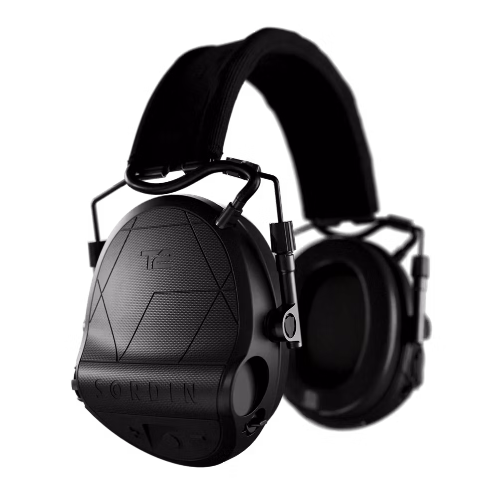 Sordin - Supreme T2 Black Headband Textile Memory Foam