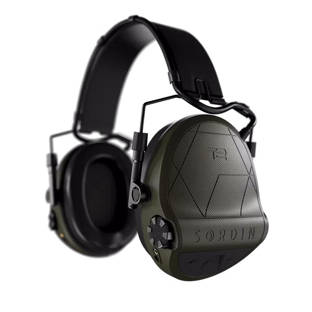 Sordin - Supreme T2 Green Headband Leather Memory Foam