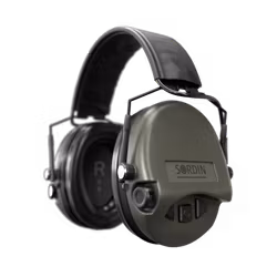 Sordin - Supreme MIL AUX SFA - Slim Headband - Green - PVC