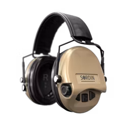 Sordin - Supreme MIL AUX SFA - Slim Headband - Sand - PVC