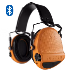 Sordin - Supreme X2 BT Hi-Viz Orange - Headband - Leather - Silicone gel