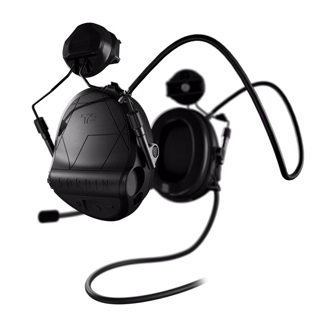 Sordin - Supreme T2 CC Right Black Headband Leather Memory Foam