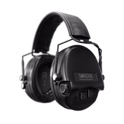 Sordin - Supreme MIL AUX SFA - Slim Headband - Black - PVC