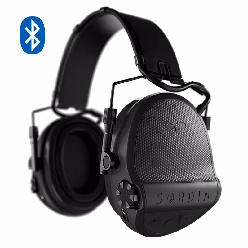 Sordin - Supreme X2 BT Black - Headband - Leather - Memory foam