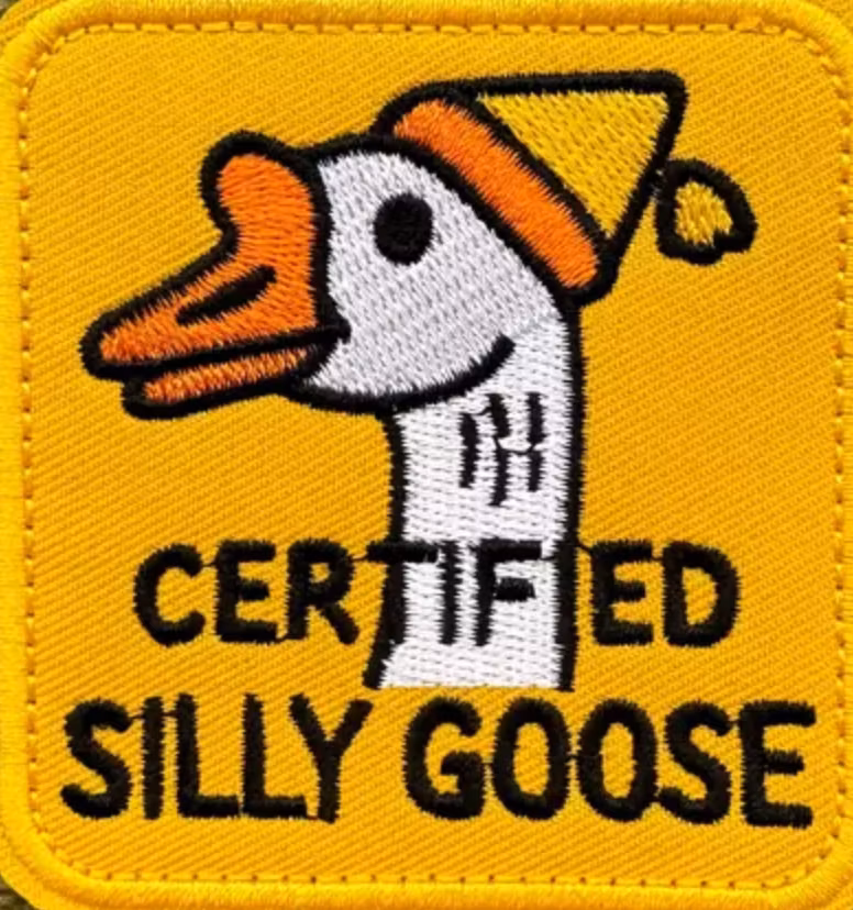 Certified silly goose - Gul - Patch
