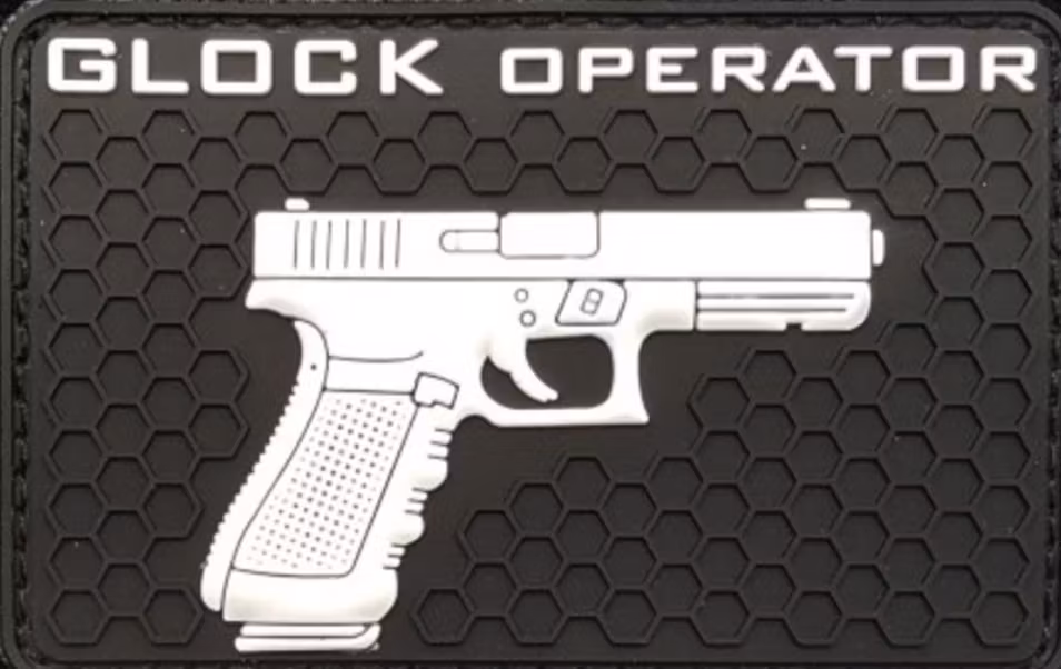 Glock Operator - Vit - Patch - Pvc