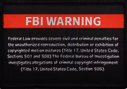FBI Warning - Patch